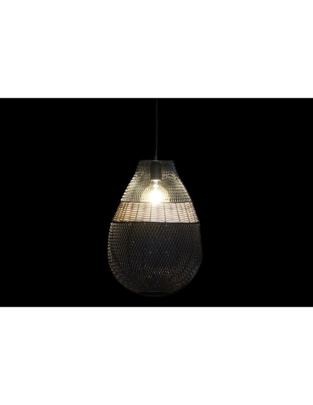 Suspension DKD Home Decor Noir Métal Marron 50 W 32 x 32 x 43 cm