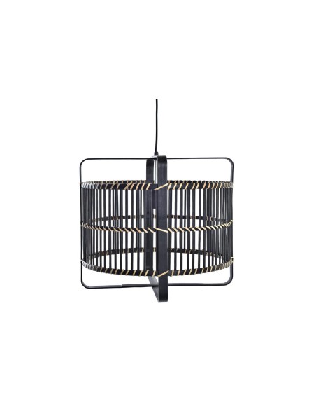 Suspension DKD Home Decor Noir Bambou 50 W 40 x 40 x 35 cm