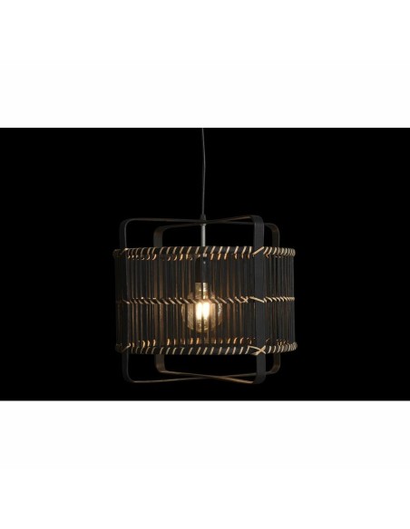 Suspension DKD Home Decor Noir Bambou 50 W 40 x 40 x 35 cm