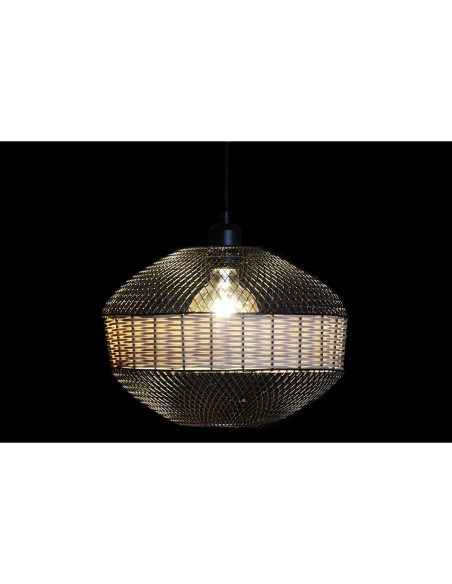 Suspension DKD Home Decor Noir Marron 220 V 50 W (31 x 31 x 27 cm)
