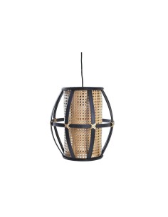 Suspension DKD Home Decor Noir Marron 220 V 50 W (34 x 34 x 35 cm)