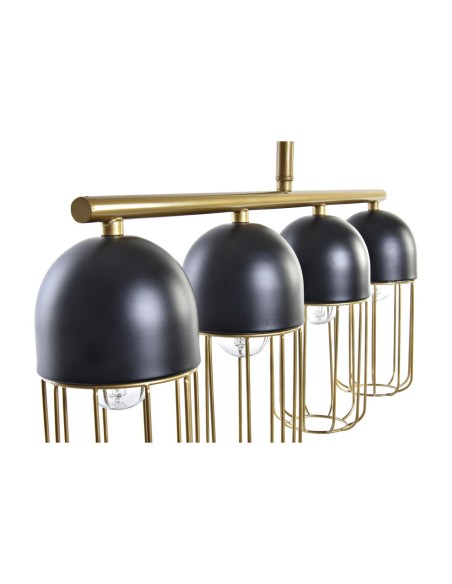 Suspension DKD Home Decor Noir Doré 220 V 50 W (60 x 11 x 26 cm)