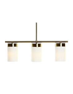 Suspension DKD Home Decor Blanc Doré Métal Verre 60 x 15 x 25 cm