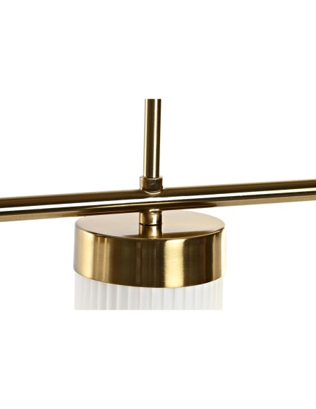 Suspension DKD Home Decor Blanc Doré Métal Verre 60 x 15 x 25 cm