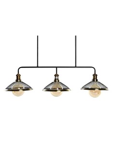 Suspension DKD Home Decor 100 x 29 x 22 cm Noir Doré Métal 50 W