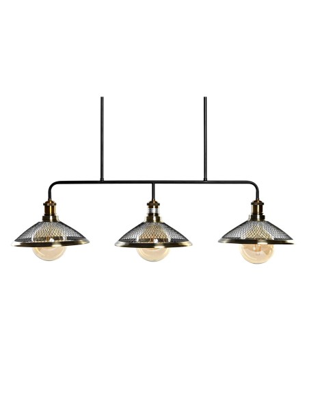 Suspension DKD Home Decor 100 x 29 x 22 cm Noir Doré Métal 50 W