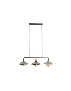 Suspension DKD Home Decor 100 x 29 x 22 cm Noir Doré Métal 50 W 2