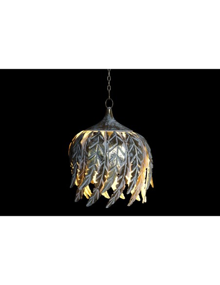 Suspension DKD Home Decor Gris 220 V 50 W (33 x 33 x 40 cm)