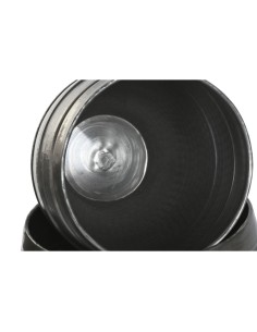 Cache-pot Home ESPRIT Gris Aluminium Moderne 41 x 41 x 40 cm 40 x 40 x 40,5 cm (3 Pièces) 2