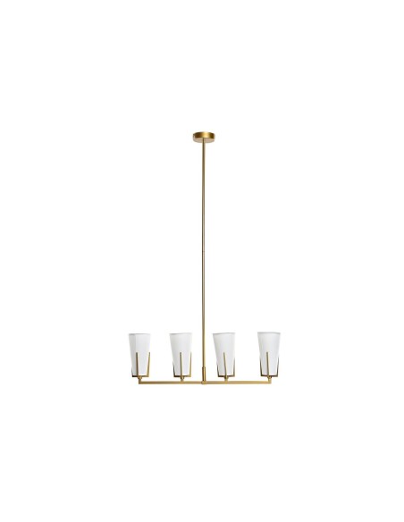 Suspension DKD Home Decor Doré Blanc (67 x 14 x 22 cm)