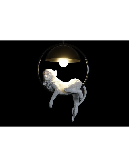 Suspension DKD Home Decor Blanc Doré Métal Résine 50 W 29,5 x 20 x 44,5 cm (2 Unités)