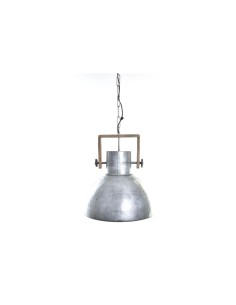 Suspension DKD Home Decor Marron Argenté Métal Bois de manguier 50 W 40 x 40 x 50 cm