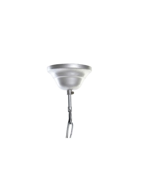 Suspension DKD Home Decor Marron Argenté Métal Bois de manguier 50 W 40 x 40 x 50 cm