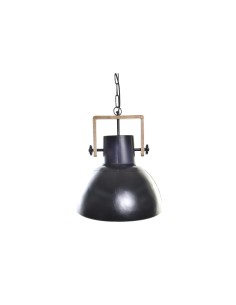 Suspension DKD Home Decor Marron Noir Métal Bois de manguier 50 W 40 x 40 x 49 cm