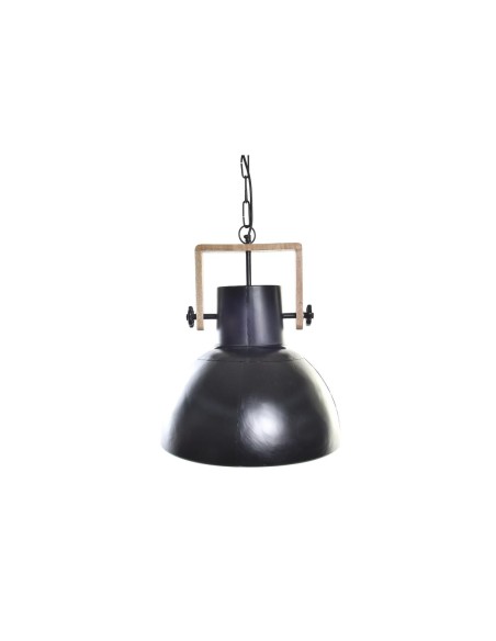 Suspension DKD Home Decor Marron Noir Métal Bois de manguier 50 W 40 x 40 x 49 cm