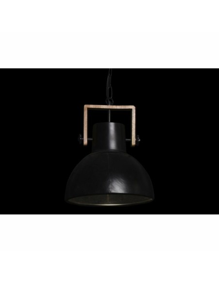 Suspension DKD Home Decor Marron Noir Métal Bois de manguier 50 W 40 x 40 x 49 cm