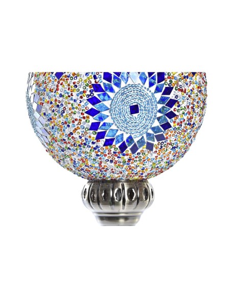 Suspension DKD Home Decor Verre Métal 20 x 20 x 36 cm Multicouleur 50 W (2 Unités)