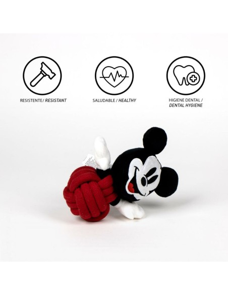 Jouet pour chien Mickey Mouse Rouge Polyester Coton