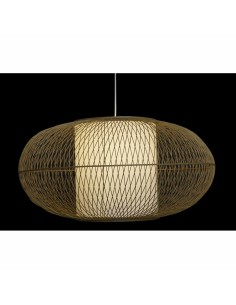 Suspension DKD Home Decor Blanc Naturel Bambou 40 W 83 x 83 x 40 cm 2