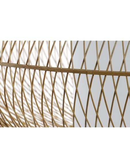 Suspension DKD Home Decor Blanc Naturel Bambou 40 W 83 x 83 x 40 cm