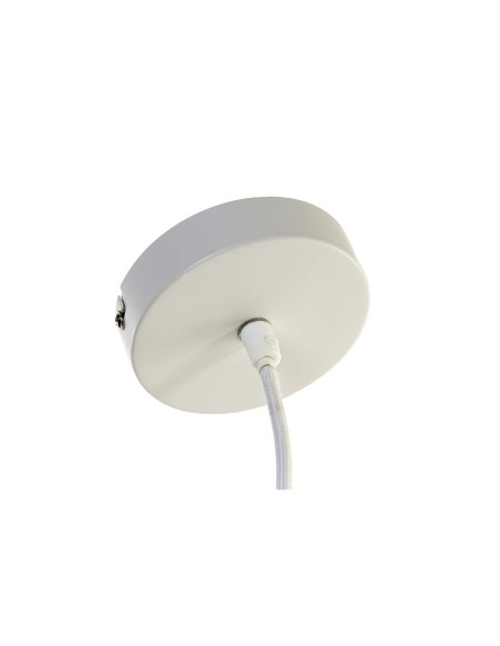 Suspension DKD Home Decor Blanc Naturel Bambou 40 W 83 x 83 x 40 cm