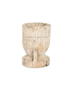 Cache-pot Home ESPRIT Naturel bois de teck 31 x 31 x 46 cm