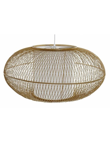 Suspension DKD Home Decor Blanc Naturel Bambou 40 W 83 x 83 x 40 cm