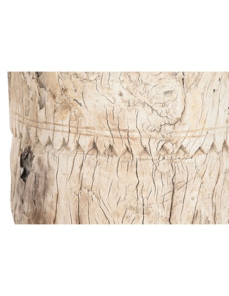 Cache-pot Home ESPRIT Naturel bois de teck 31 x 31 x 46 cm