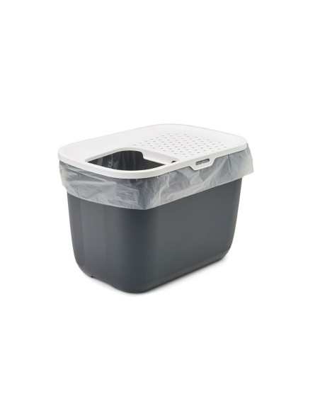 Bac à litière pour chats Vadigran Blanc Anthracite Plastique