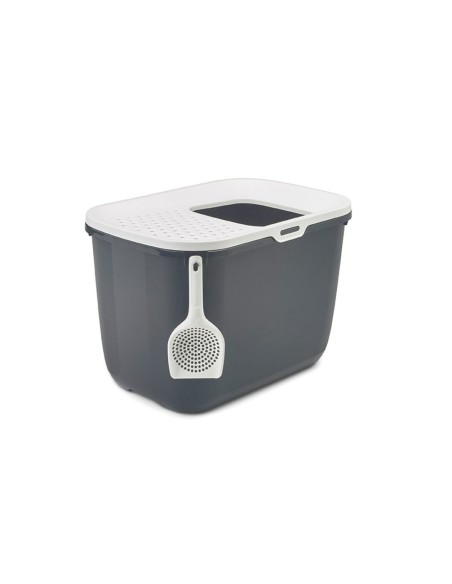 Bac à litière pour chats Vadigran Blanc Anthracite Plastique