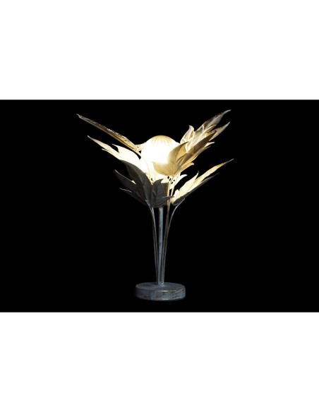 Lampe de bureau DKD Home Decor Gris Métal 42 x 42 x 47 cm