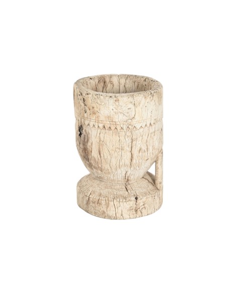 Cache-pot Home ESPRIT Naturel bois de teck 31 x 31 x 46 cm