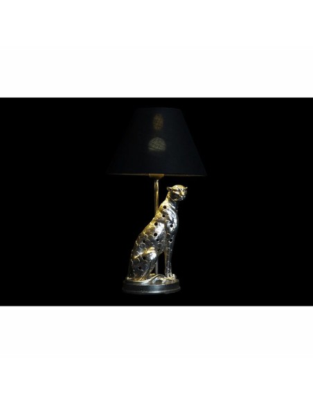 Lampe de bureau DKD Home Decor Argenté Noir Doré 26 x 26 x 46 cm Résine 220 V 50 W (2 Unités)