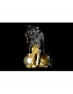 Lampe de bureau DKD Home Decor Doré Métal Résine 50 W 220 V 31,5 x 18 x 35,5 cm 2