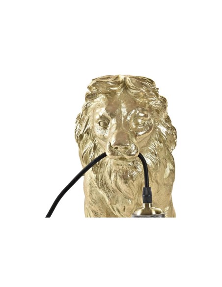 Lampe de bureau DKD Home Decor Doré Métal Résine 50 W 220 V 31,5 x 18 x 35,5 cm