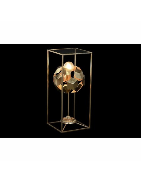 Lampe de bureau DKD Home Decor Doré 220 V 50 W Moderne Géométrique (30 x 30 x 71 cm)