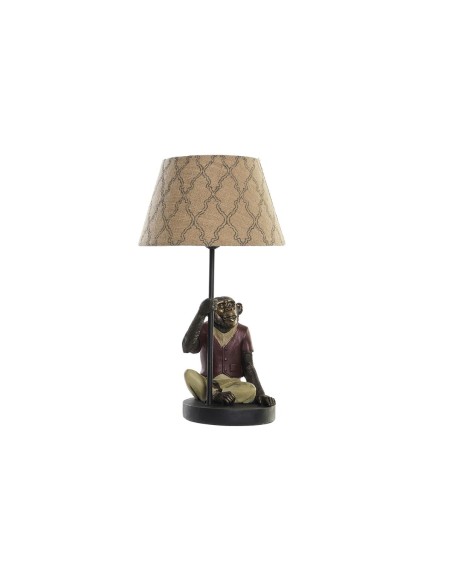 Lampe de bureau DKD Home Decor Marron Multicouleur Colonial 220 V 50 W Singe (27 x 25 x 44,5 cm)