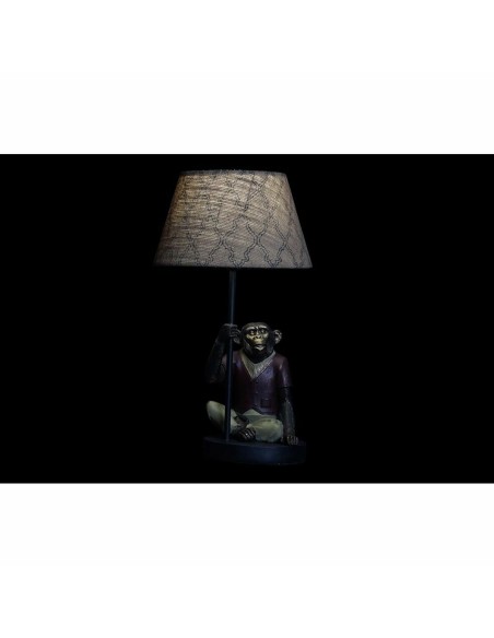 Lampe de bureau DKD Home Decor Marron Multicouleur Colonial 220 V 50 W Singe (27 x 25 x 44,5 cm)