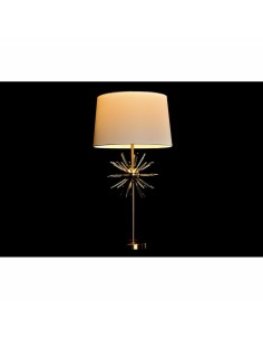 Lampe de bureau DKD Home Decor Doré Métal Blanc 41 x 41 x 80 cm 220 V 50 W 2