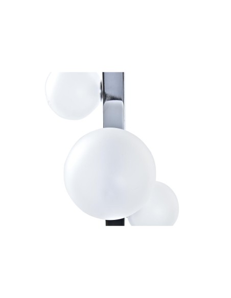 Lampe de bureau DKD Home Decor Blanc Argenté Verre Marbre 220 V 15 x 15 x 68 cm