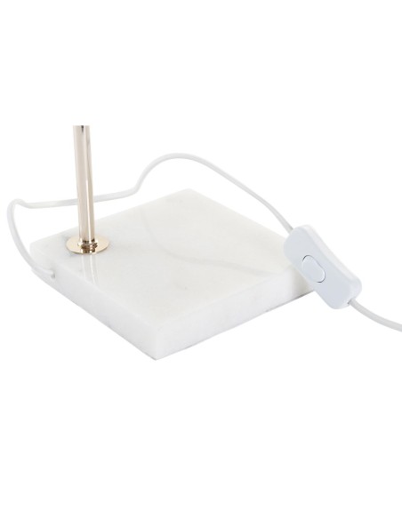 Lampe de bureau DKD Home Decor Doré Blanc (15 x 15 x 33 cm)