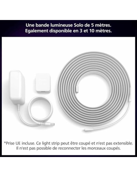Bandes LED Philips Solo Lightstrip Blanc 20 W 5 m Vert tendre