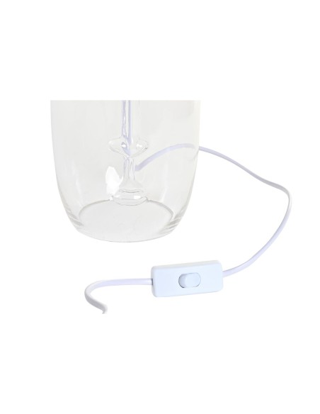 Lampe de bureau DKD Home Decor Verre Transparent Blanc Gris clair 30 x 30 x 54 cm (2 Unités)