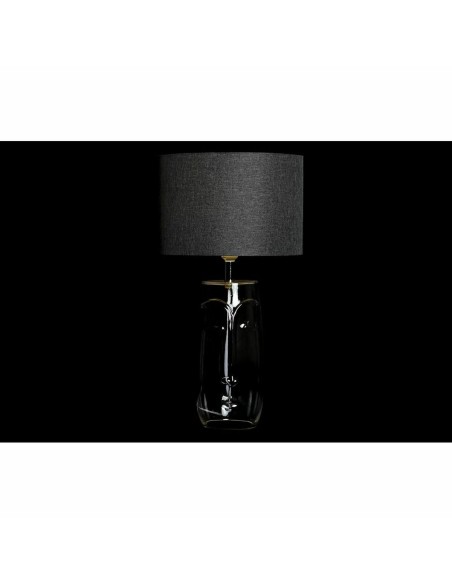 Lampe de bureau DKD Home Decor Verre Transparent Blanc Gris clair 30 x 30 x 54 cm (2 Unités)