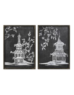 Cadre DKD Home Decor 50 x 2,8 x 70 cm Oriental (2 Unités)