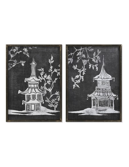 Cadre DKD Home Decor 50 x 2,8 x 70 cm Oriental (2 Unités)