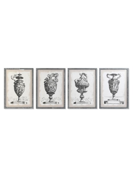 Cadre DKD Home Decor Vase 50 x 2 x 70 cm Néoclassique (4 Pièces)