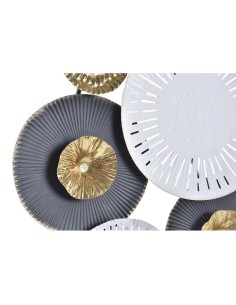 Décoration murale DKD Home Decor Multicouleur Sphère 80 x 4,5 x 80 cm Urbaine 2
