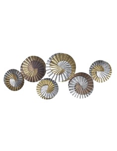 Décoration murale DKD Home Decor Métal Multicouleur Oriental Spirales (104 x 4,5 x 43 cm)