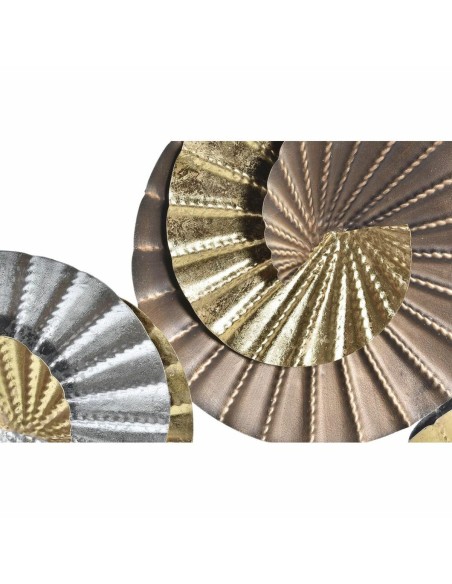 Décoration murale DKD Home Decor Métal Multicouleur Oriental Spirales (104 x 4,5 x 43 cm)